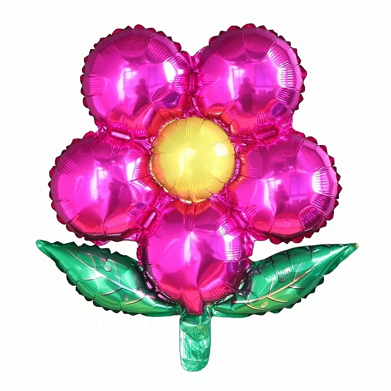 Beautiful hot sale design 50*45 cm flower aluminum foil balloon bouquet balloon happy birthday wedding decoration or gift