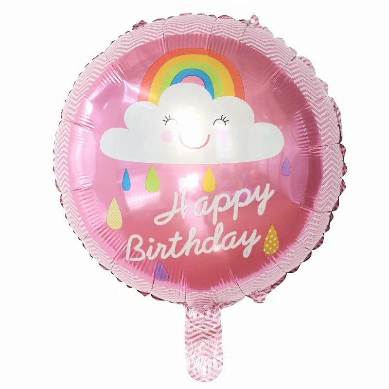 Multi-style 18 inch Happy Birthday Round Foil Helium Balloons Birthday Party Decorations