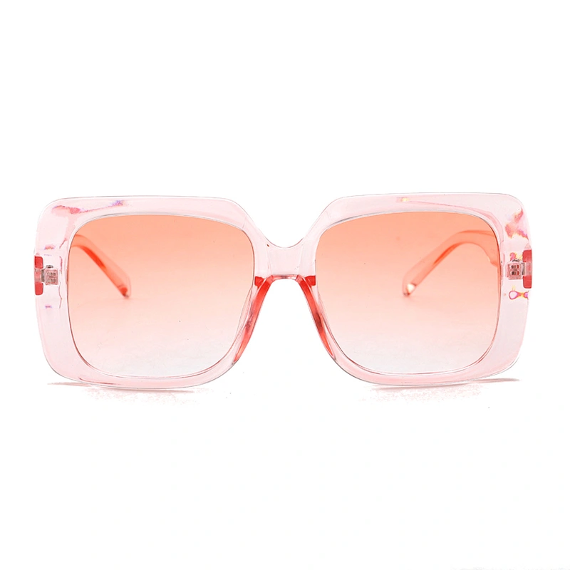 Amazon Hot Eyewear 2021 Square Fashion Oversized Leopard Women Sunglasses