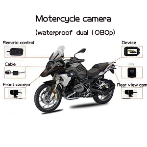 MOT-508 Motorradmamera DUAL Objektiv Full HD 1080p @ 30fps 3