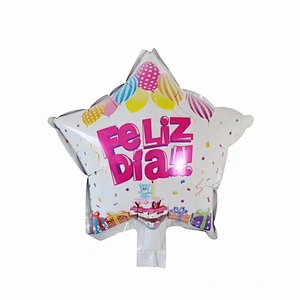 Multi-style 10 inch Spanish Happy Birthday Happy Day Feliz Cumpleanos Feliz Dia Foil Helium Balloons Birthday Party Decorations