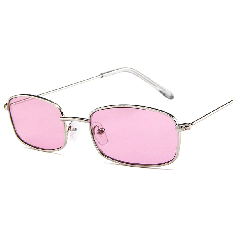 Super hot Eyewear Retro Vintage Sun glasses Cheap Metal Small Retangular Sunglasses