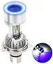 TELLIKA&SANYOU  バイク用 LEDヘッドライト H4 Hi/Lo 切替 無極性 ホワイト 6500K DC12Ｖ~24Ｖ 25Ｗ 12A 2500LM 6500K プロジェクタレンズ 付 冷却ファン付き簡単 IP65防水 1個入り