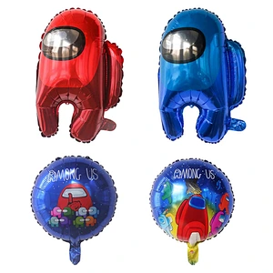 New Design Among Us Game Theme Foil Balloons For Birthday Party Game Decoration Supplies