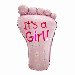 Amazon hot sale 5pcs/set milk bottle baby cartoon boy girl baby shower foil balloons birthday party decoration supplies wholesale
