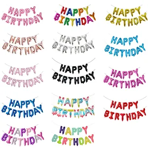 16 Inch Happy Birthday Letter Balloon Set Banner Baby Shower Birthday Party Decoration Balloons