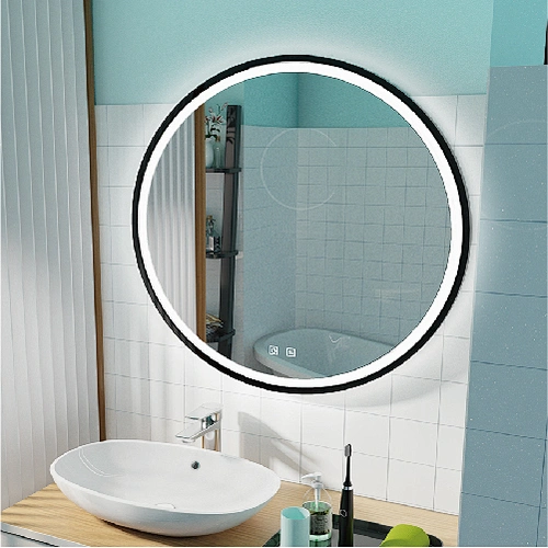 Round Mirror With LED Lights  With Adjustable Light HC2011