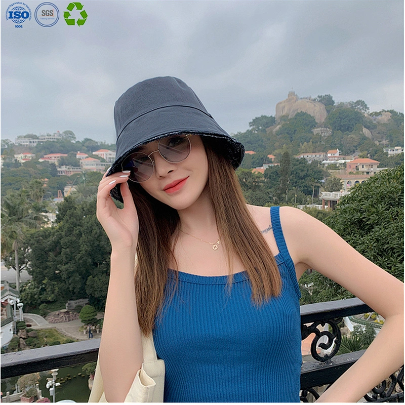 Cotton embroidery bucket hat