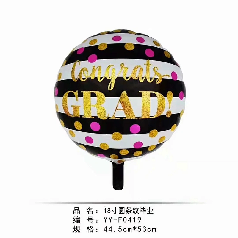 Hot Sale 18 Inch Square Shape Party Decoration Foil Balloon Graduation Balloons Manufactures