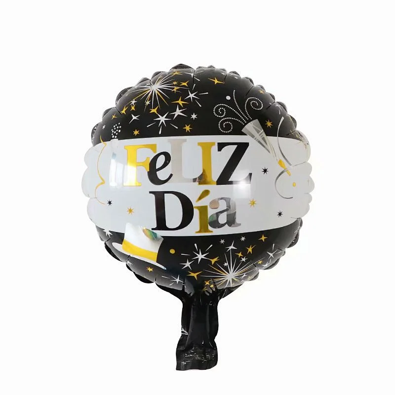 Multi-style 10 inch Spanish Happy Birthday Happy Day Feliz Cumpleanos Feliz Dia Foil Helium Balloons Birthday Party Decorations