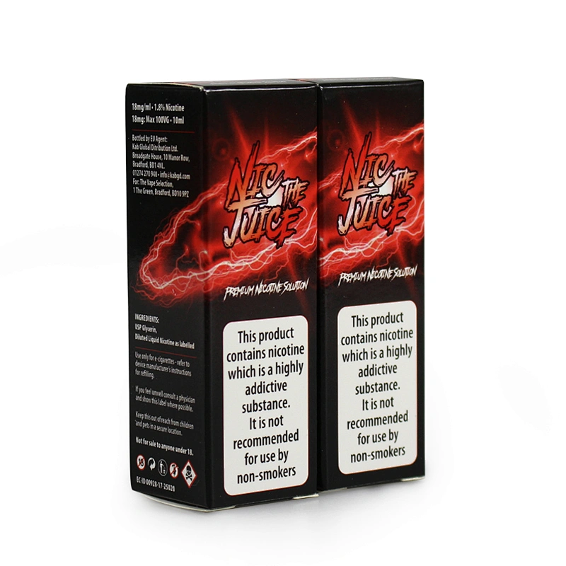 two tuck end printed triangle mark for blind paper package box