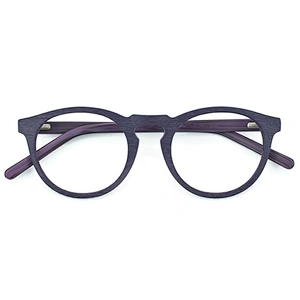 Prescription Eyeglasses Frames For Men and Women Wood Grain Optical Glasses Frame with Clear Lens
