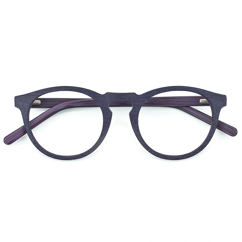 Prescription Eyeglasses Frames For Men and Women Wood Grain Optical Glasses Frame with Clear Lens