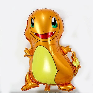 Hot sell Pikachu Cartoon Aluminum Film Balloon Pokémon Little Fire Dragon Jenny Turtle Aluminum Foil Balloon Wholesale