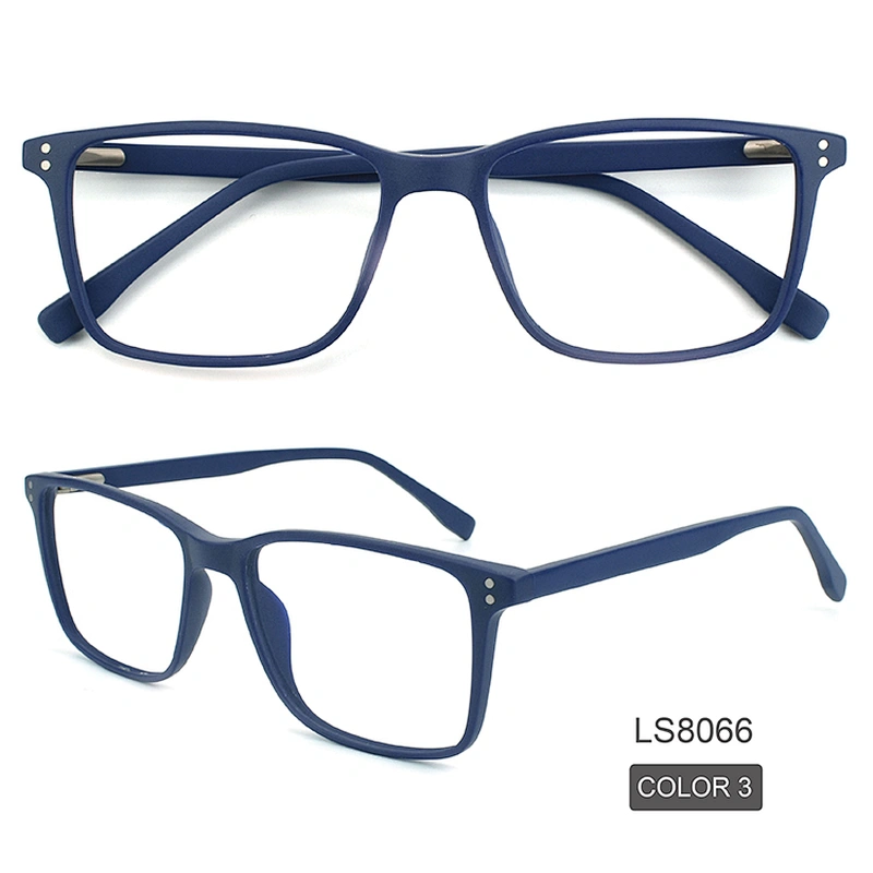 whole sale designers matte blue glasses eyewear fashion design square eyeglasses
