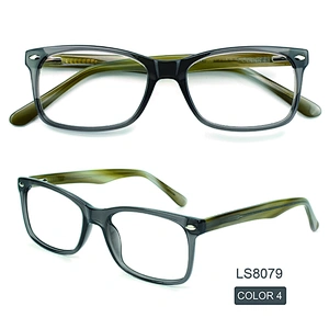 Best Selling Fashion Design Vintage Acetate Eyeglasses square men Optical Frames 2021