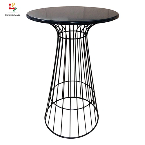 Metal wire bar table