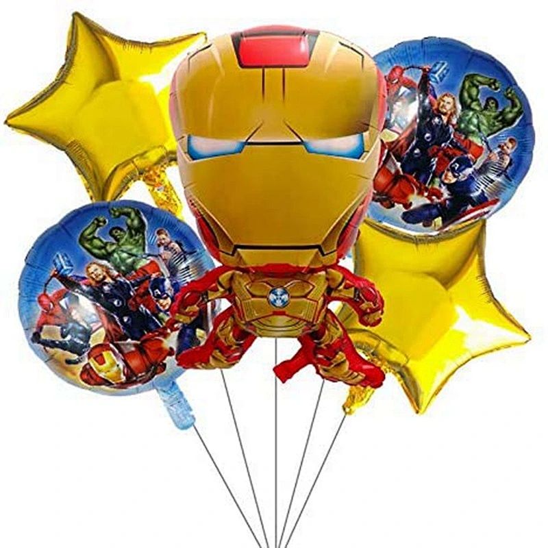 Superhero Theme Aluminum Foil Balloon Set Spiderman Batman Balloon Kids Birthday Toy Balloon Party Decoration