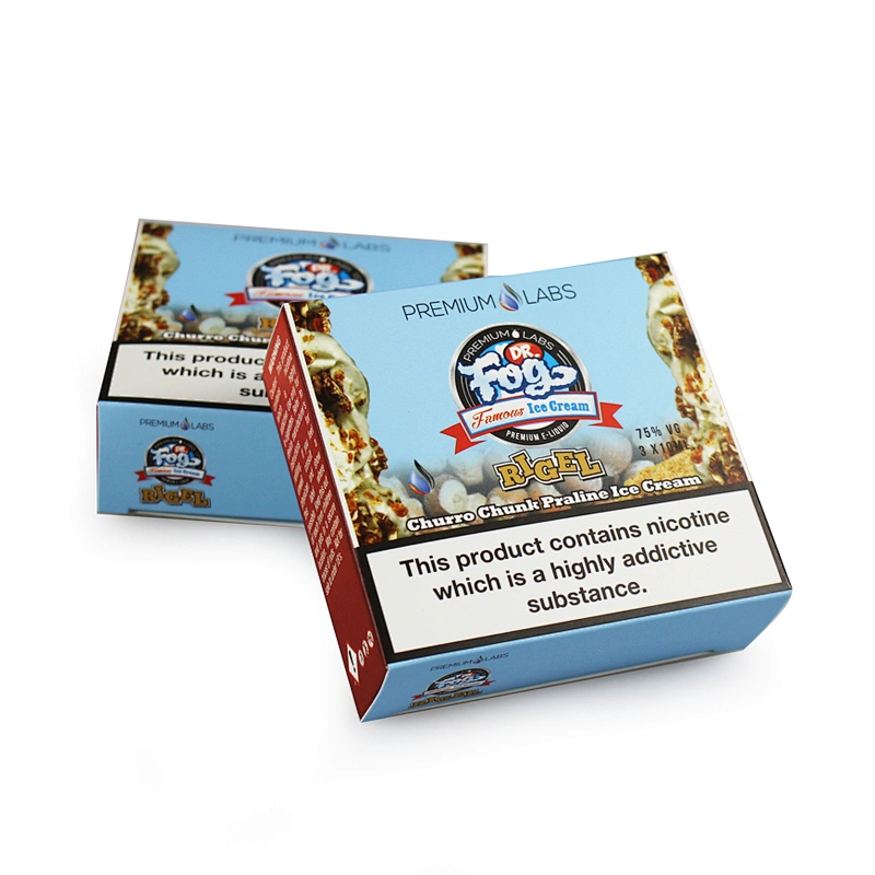 customized 3x10ml liquid bottle paper package box matt lamination
