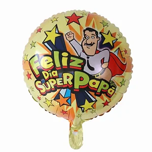Multi-style 18 inch Spanish Happy Father's Day Feliz Papa Foil Helium Balloons Party Decorations