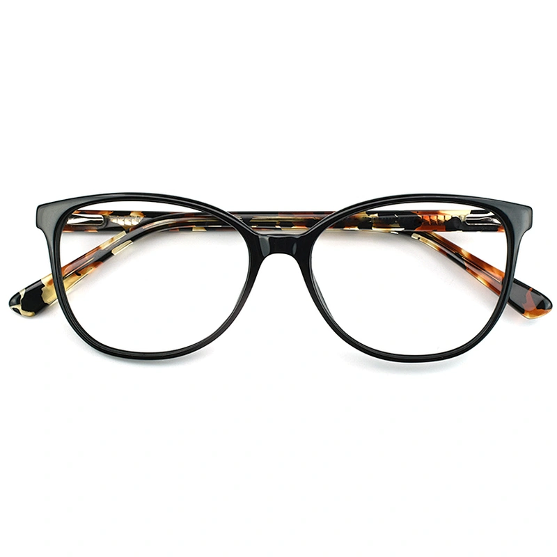 PS8093 flexible fashionable optical frames eyeglasses flexible safety acetate colorful glasses