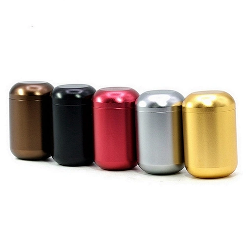 Custom Smell Proof Airtight Aluminum Metal Herb Tobacco Weed Storage Container Stash Jars