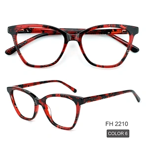 PH2210 Custom Printing Logo Colorful Eyewear Optical Frame Eyeglasses Acetate Glasses