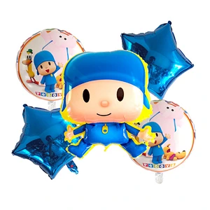 Cartoon Character pocoyo foil balloon helium balloon set for kids birthday party decoration party supplies