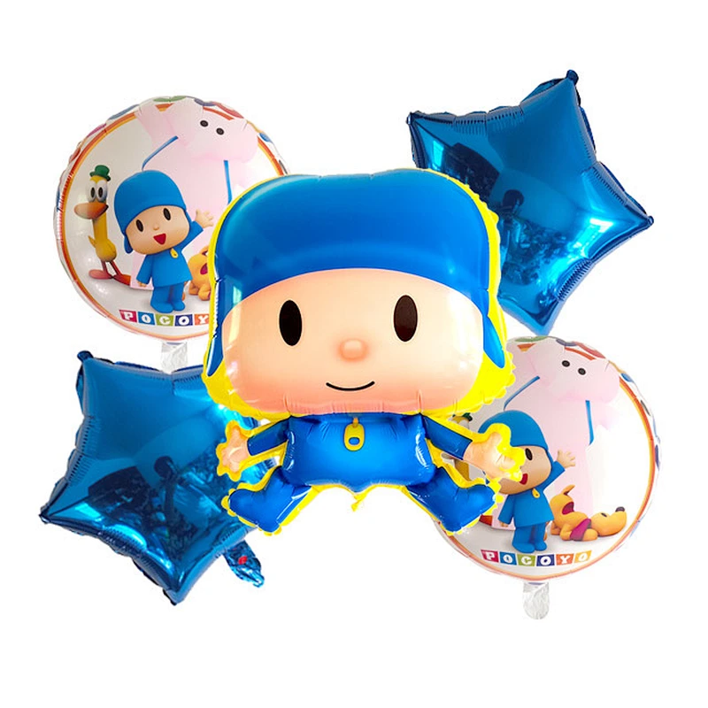 Cartoon Character pocoyo foil balloon helium balloon set for kids birthday party decoration party supplies