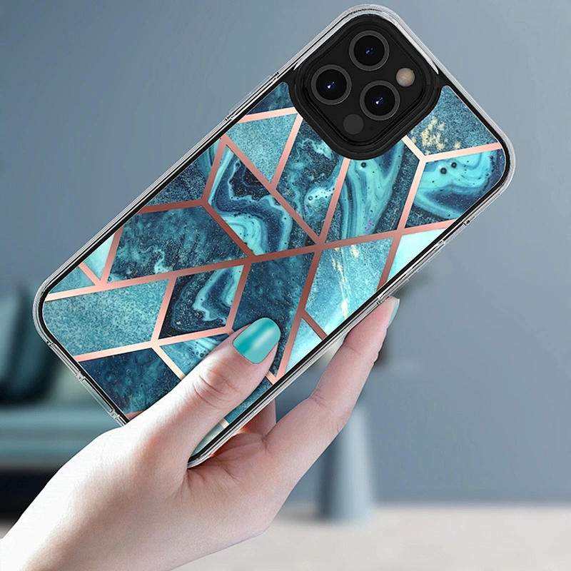 Custom Printed Marble Back Cover TPU PC Celular Accessories Mobile Phone Case For iPhone 6 7 8 X XS XR 11 Pro Max 12 Mini