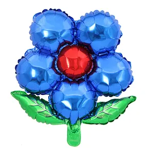 Beautiful hot sale design 50*45 cm flower aluminum foil balloon bouquet balloon happy birthday wedding decoration or gift