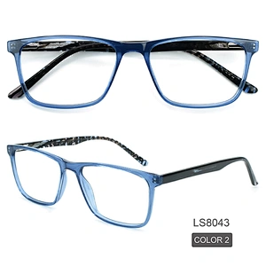 Transparent Computer Anti Blue Light Square Blocking Optical Eyeglasses Frame