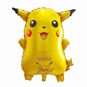 Cartoon Character Foil Balloons For Party Decorations Kids Toys Pikachu Myrtle Frog Seed Series Helium Foil Balloons