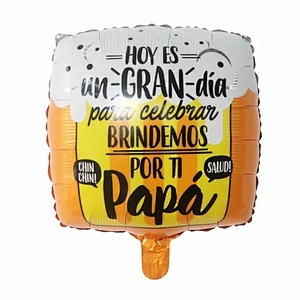 Multi-style 18 inch Spanish Happy Father's Day Feliz Papa Foil Helium Balloons Party Decorations