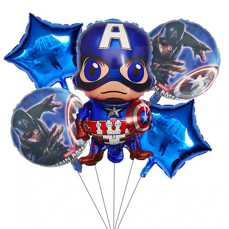 Super Hero Balloon Set Five Piece Party Decoration Supplies Hero Dream Balloon Five Piece Set Suit Balloon