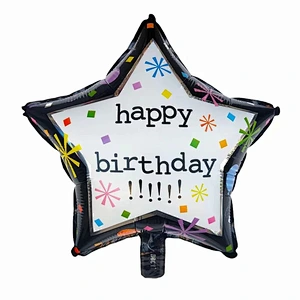Multi-style 18 inch Happy Birthday Round Foil Helium Balloons Birthday Party Decorations