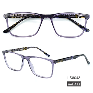 Transparent Computer Anti Blue Light Square Blocking Optical Eyeglasses Frame