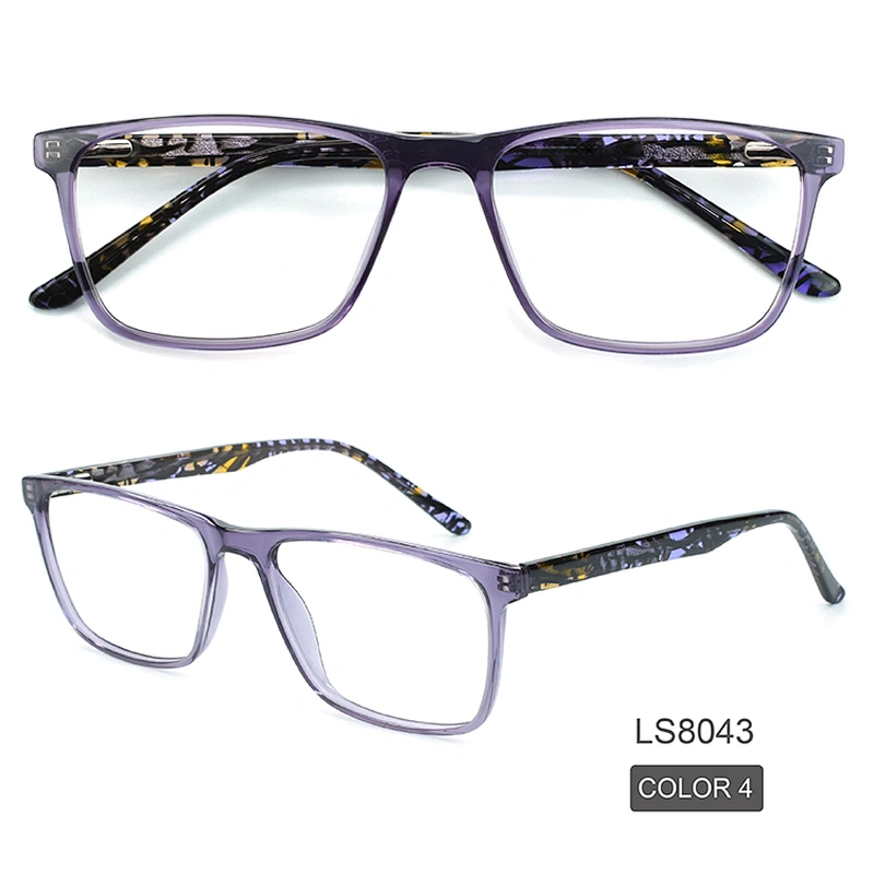 Transparent Computer Anti Blue Light Square Blocking Optical Eyeglasses Frame