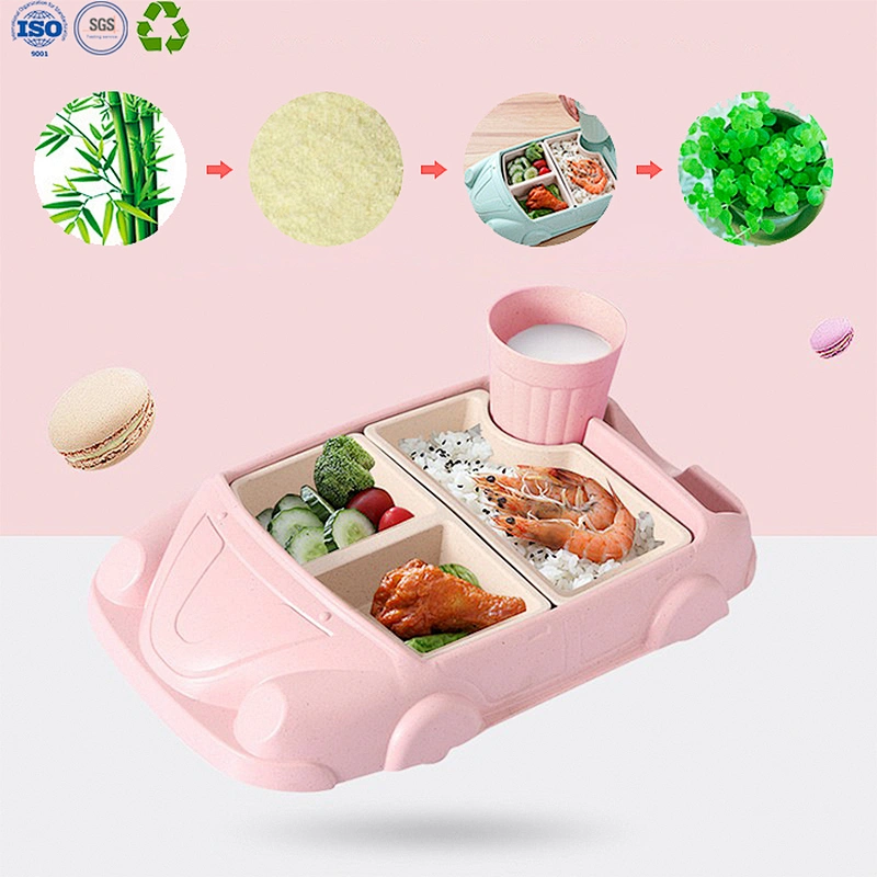 Bamboo fiber plate for kids