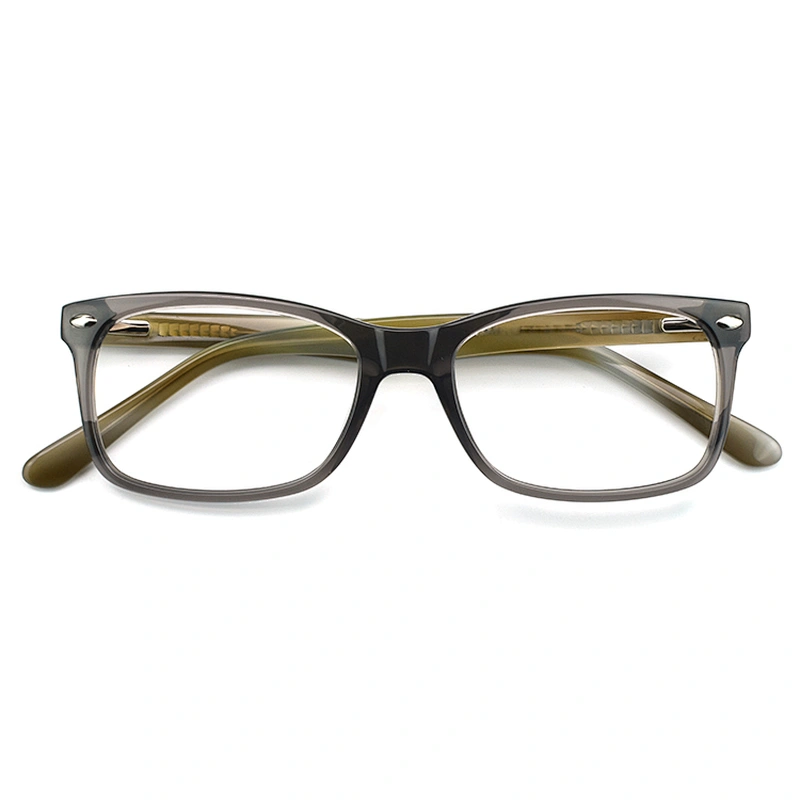 Best Selling Fashion Design Vintage Acetate Eyeglasses square men Optical Frames 2021