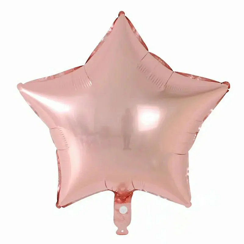 Multiple Color 18 inch Plain Pure Star Shaped Foil Helium Balloons Birthday Party Decorations