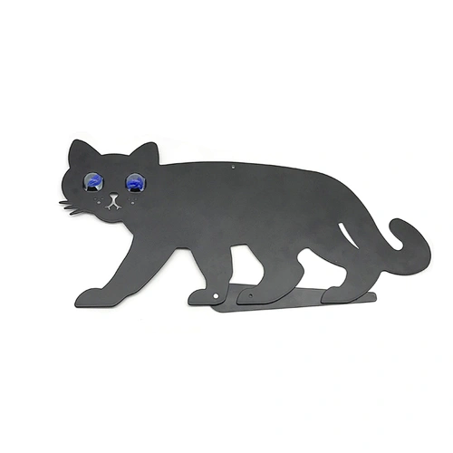 Custom made accepted black metal cat