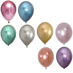 8 Colors 10 inch Metallic Chrome Latex Helium Balloons Birthday Party Decorations