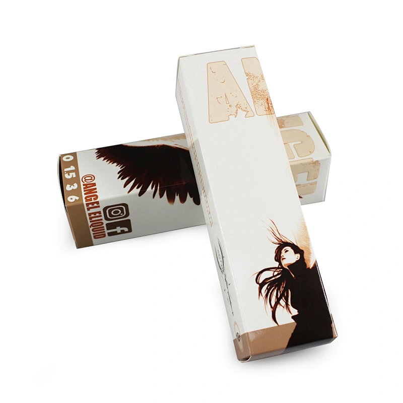 emboss deboss coated paper package box for 60ml vaping liquid bottle