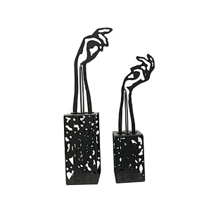 Black Powder Coated Steel Hands