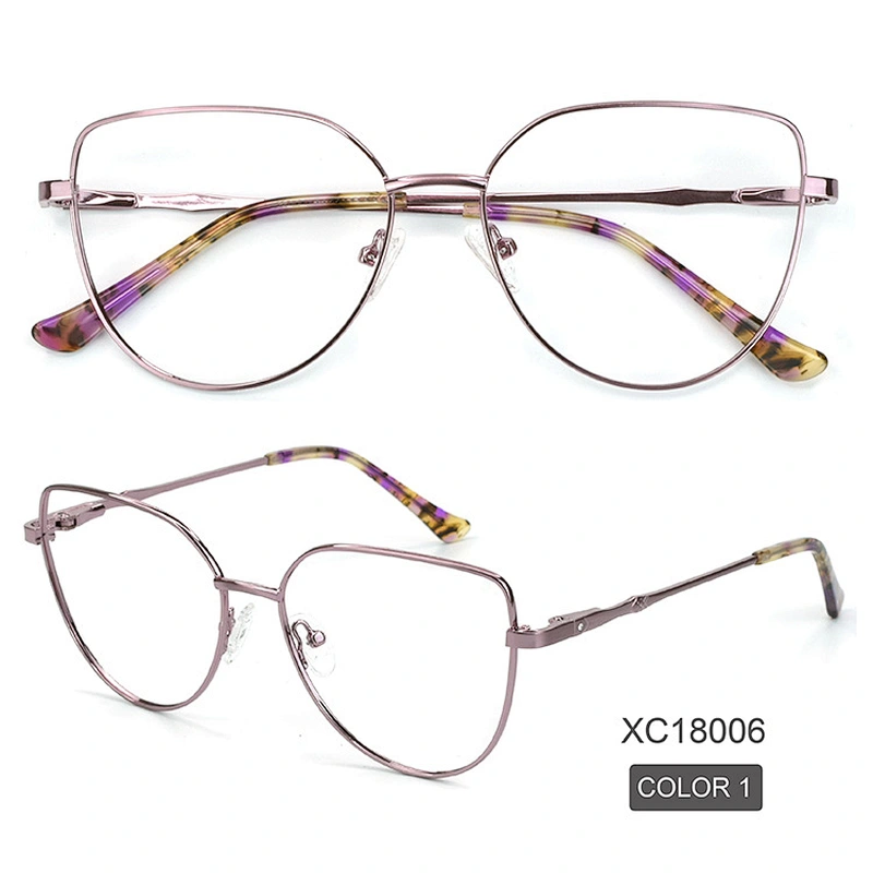 2021 elegant metal eyeglasses frame over size 5 color popular optical frame