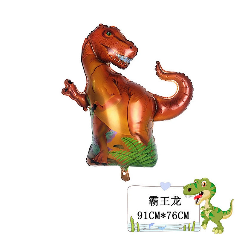 wholesale Adult Toys New Toys animal Dinosaur theme balloons kids birthday party foil dinosaur Balloons