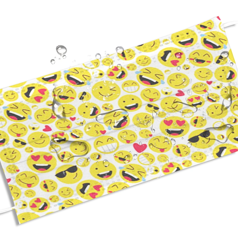Disposable Protective Printing Face Mask ( Can custom different printing)