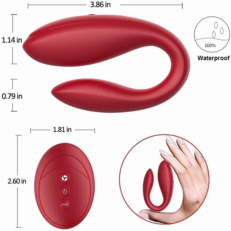 Wireless Vibrator with remote 10 modes 100% pure silicon