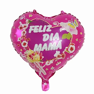 Hot Sales 18 Inch Mother's Day Foil Balloon Heart Shape Helium Balloon For Mother's Day Gifts